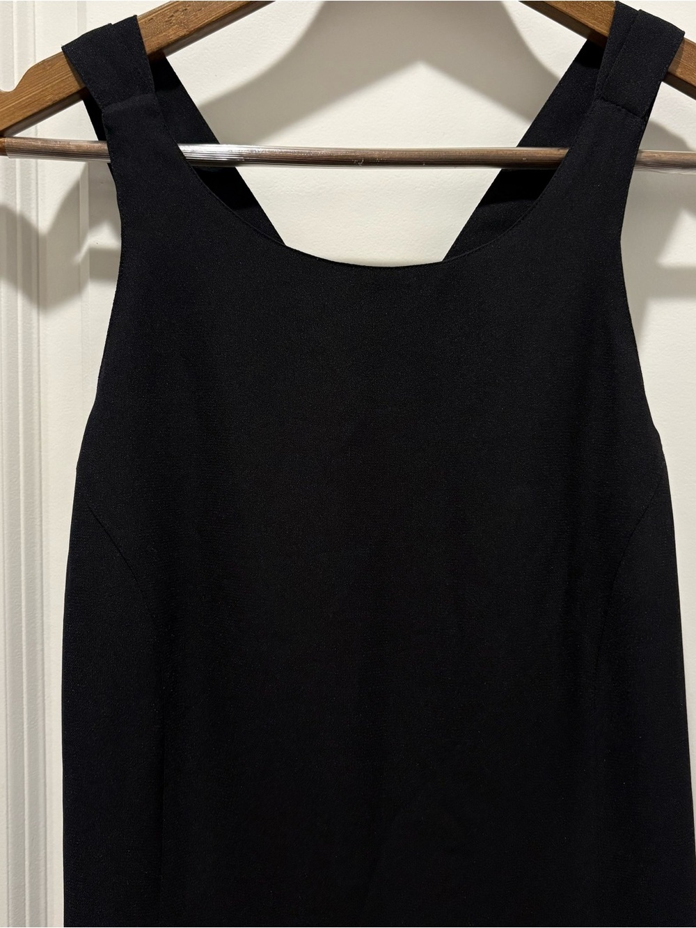 Sylvana Classic Black Sleeveless Maxi Dress with Slit